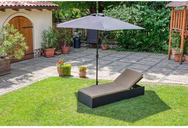 Čierny slnečník bez podstavca Essentials Sun, ø 300 cm