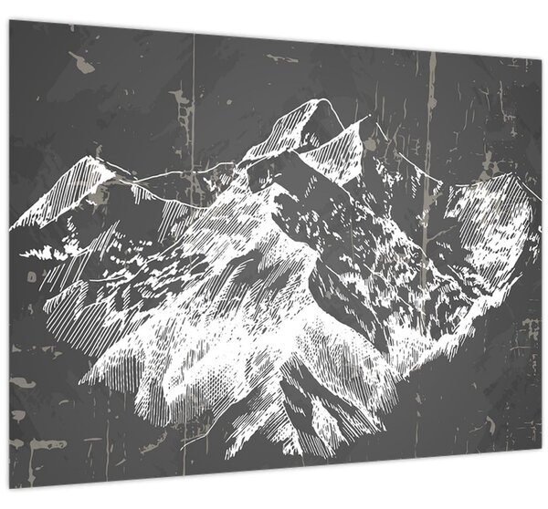 Obraz - Ilustrácie hôr (70x50 cm)
