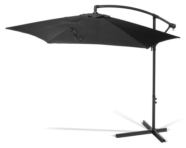 Čierny slnečník ø 300 cm Happy Sun – Essentials