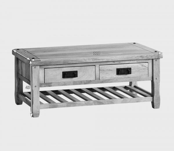 Konferenčný stolík Devi 110x45x60 indický masív mango