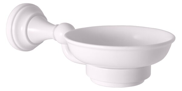 Slezák - RAV Mydelnička keramická MORAVA RETRO - MKA0300B, Biela lesk