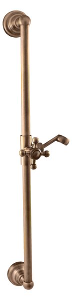 Slezák - RAV Sprchová tyč s posuvným držiakom MORAVA RETRO - MD0553SM, Stará mosadz (Bronz)