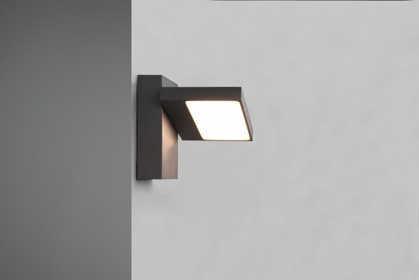 Trio 226360142 LED vonkajšie nástenné svietidlo Horton 1x8W | 1000lm | 3000K | IP54 - nastaviteľné, antracit