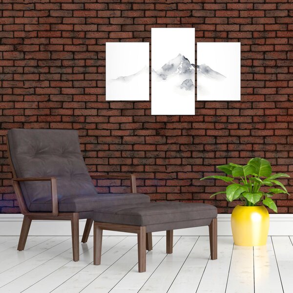 Obraz - Atramentová maľba hôr (90x60 cm)