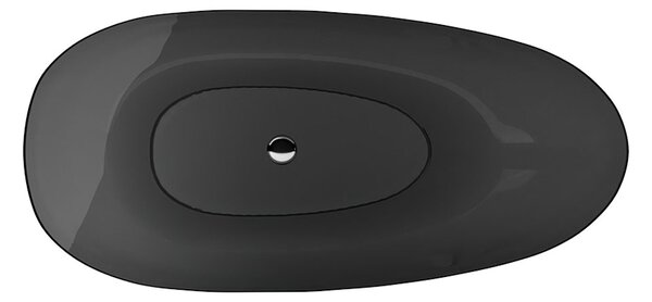 Besco Voľne stojaca vaňa zo syntetickej živice Xara 160 Carbon Grey