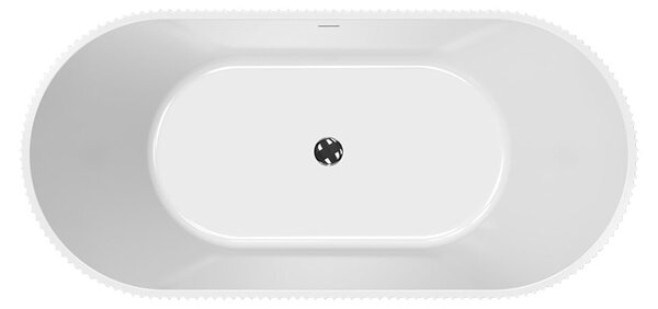 Besco Akrylátová voľne stojaca vaňa Giuliana BW 150x75 (170x80) BESCO-Typ výpuste: Click-Clack so štrbinovým prepadom, chróm, BESCO-Rozmery: 150x75