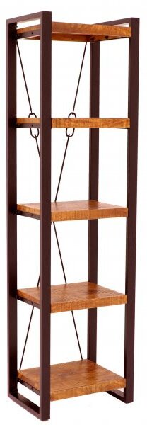 Knižnica Retro 60x200x35 indický masív mango