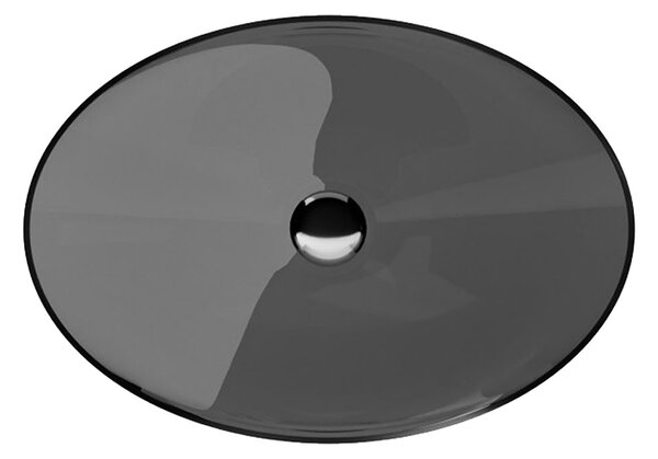 Besco Umývadlo na dosku zo syntetickej živice Anya 50x35 cm Carbon Grey s výpusťou Click-Clack BESCO-Typ výpuste: Click-Clack bez prepadu, chróm