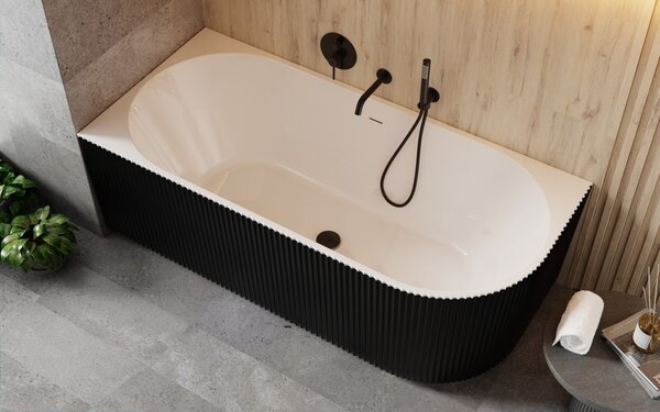 Besco Akrylátová voľne stojaca vaňa Denaya BW 150x75 (170x80) BESCO-Typ výpuste: Click-Clack so štrbinovým prepadom, chróm, BESCO-Rozmery: 150x75, BESCO-Orientácia: Ľavá