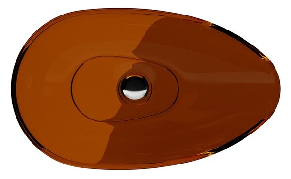 Besco Doskové umývadlo zo syntetickej živice Neya 60x35 cm Earth Rust s výpustom Click-Clack BESCO-Typ výpuste: Click-Clack bez prepadu, chróm
