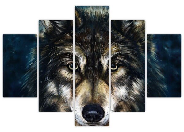 Obraz - Vlk (150x105 cm)