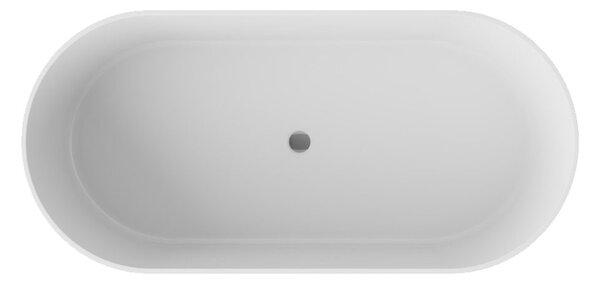 Besco Voľne stojaca vaňa z liateho mramoru Lova Glam 160x74 BESCO-Farba: Biela/zlatá