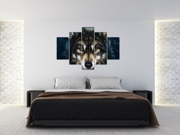 Obraz - Vlk (150x105 cm)