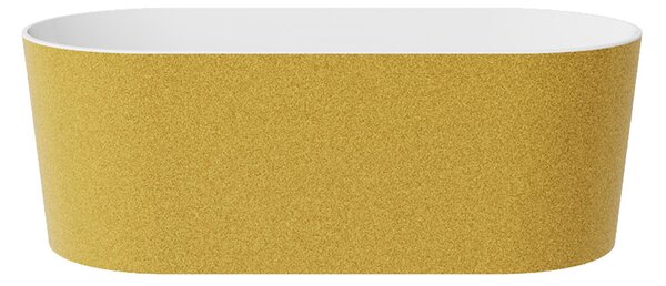 Besco Voľne stojaca vaňa z liateho mramoru Lova Glam 160x74 BESCO-Farba: Biela/zlatá
