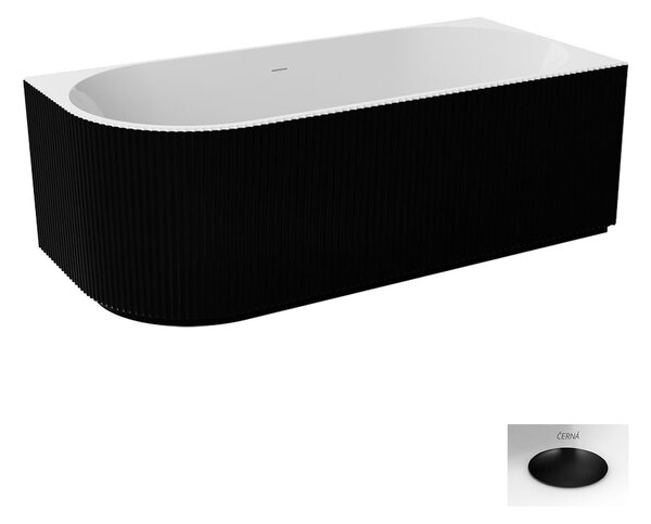 Besco Akrylátová voľne stojaca vaňa Denaya BW 150x75 (170x80) BESCO-Typ výpuste: Click-Clack so štrbinovým prepadom, chróm, BESCO-Rozmery: 150x75, BESCO-Orientácia: Ľavá