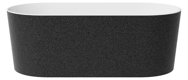 Besco Voľne stojaca vaňa z liateho mramoru Lova Glam 160x74 BESCO-Farba: Biela/zlatá