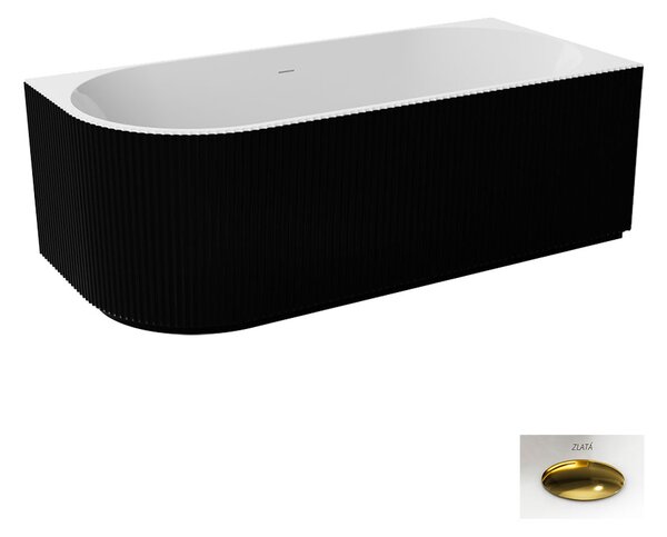 Besco Akrylátová voľne stojaca vaňa Denaya BW 150x75 (170x80) BESCO-Typ výpuste: Click-Clack so štrbinovým prepadom, chróm, BESCO-Rozmery: 150x75, BESCO-Orientácia: Ľavá