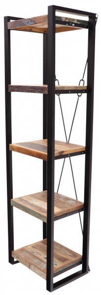 Knižnica Retro 60x200x35 recyklovaného mango
