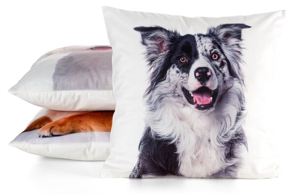 DETSKÁ DEKORAČNÁ OBLIEČKA NA VANKÚŠ ANIMAL77 45X45 CM VZOROVANÁ