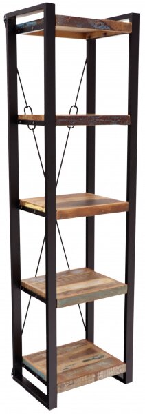 Knižnica Retro 60x200x35 recyklovaného mango