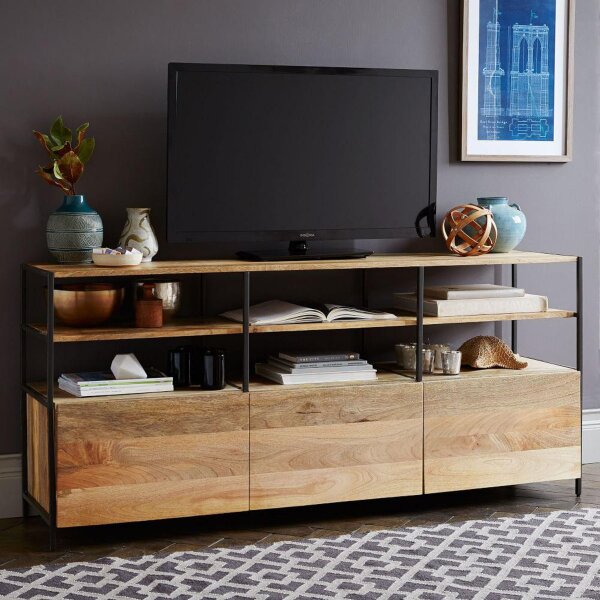 TV stolík Gita 160x75x45 indický masív mango