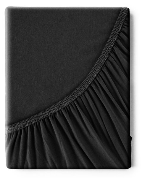 JERSEY PRESTIERADLO JERSEY3 90X200 CM ČIERNE