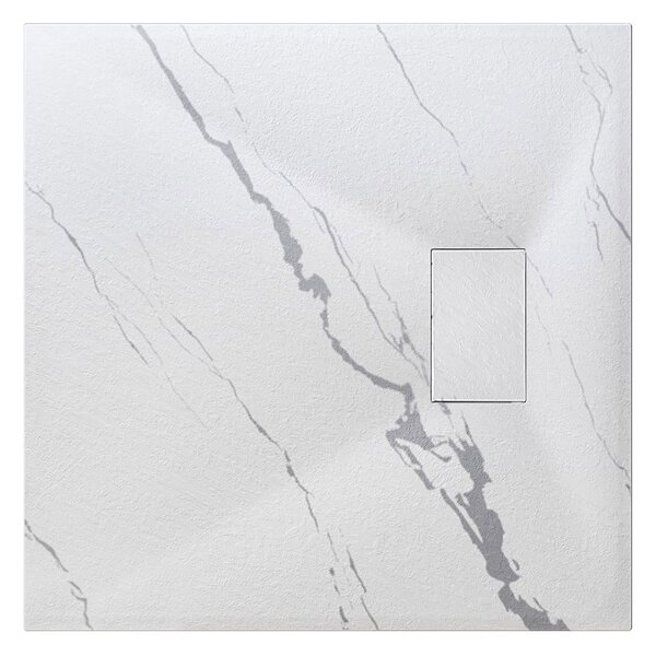 Besco Štvorcová sprchová vanička z SMC kompozitu VEXO MARBLE SQ 80x80 (90x90) BESCO-Rozmery: 80x80