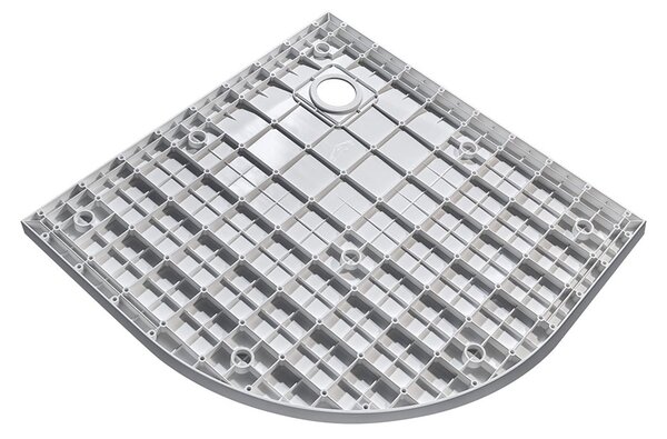 Besco Štvrťkruhová sprchová vanička z SMC kompozitu VEXO MARBLE HR 90x90 BESCO-Rozmery: 90x90