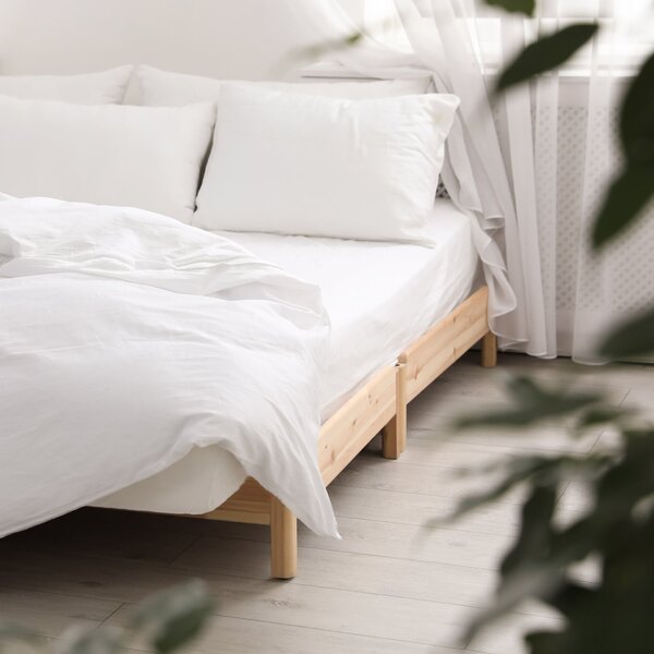 SATÉNOVÉ PRESTIERADLO 603 90X200 CM BIELE