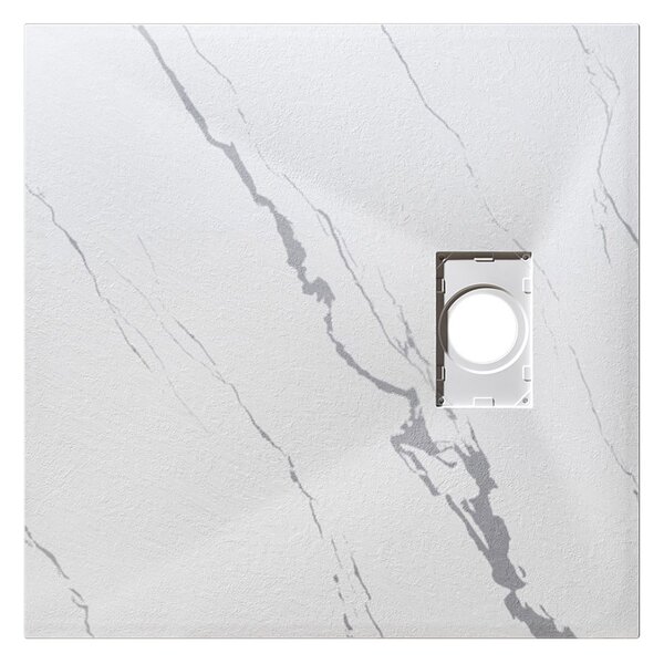 Besco Štvorcová sprchová vanička z SMC kompozitu VEXO MARBLE SQ 80x80 (90x90) BESCO-Rozmery: 80x80
