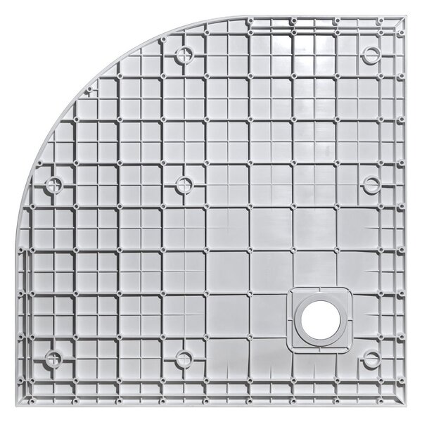 Besco Štvrťkruhová sprchová vanička z SMC kompozitu VEXO MARBLE HR 90x90 BESCO-Rozmery: 90x90