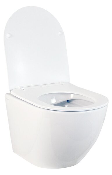 Hydroland Závesná WC misa so SoftClose sedadlom Karat, biela