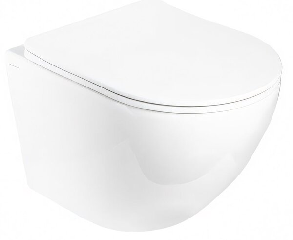 Hydroland Závesná WC misa so SoftClose sedadlom AGAT Tornádo, biela