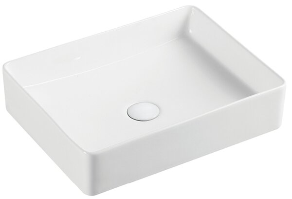 Hydroland Keramické umývadlo na dosku Hera 47x36 cm, biele