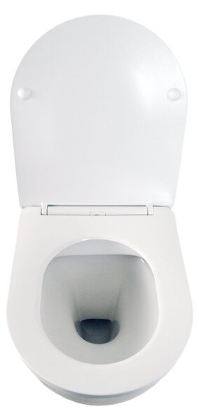 Hydroland Závesná WC misa so SoftClose sedadlom Karat, biela