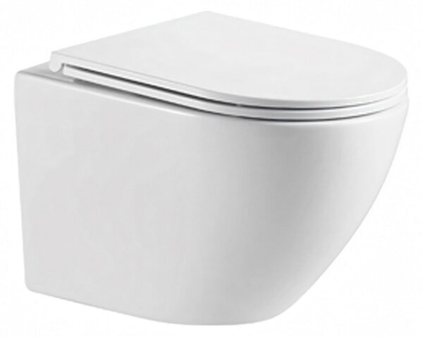 Hydroland Závesná WC misa so SoftClose sedadlom AGAT Tornádo, biela