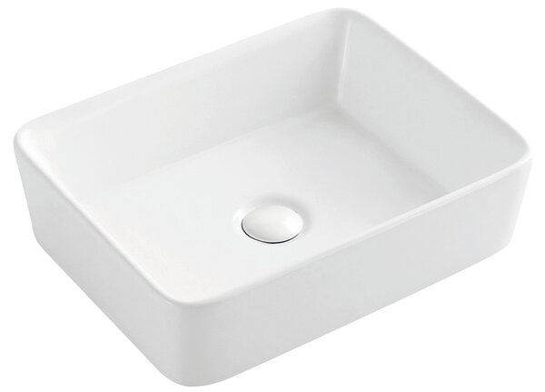 Hydroland Keramické umývadlo na dosku Enea 47,5x37 cm, biele
