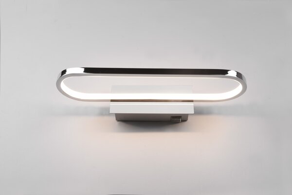 Trio 283770106 LED nástenné svietidlo Gianni 1x17W | 1700lm | 3000K | IP44 - vypínač na tele, chróm