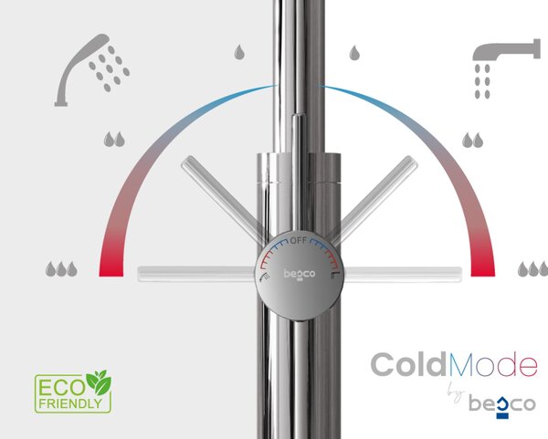 Besco Voľne stojaca vaňová batéria Veo 3.0 ColdMode VB BOX system CR Chróm