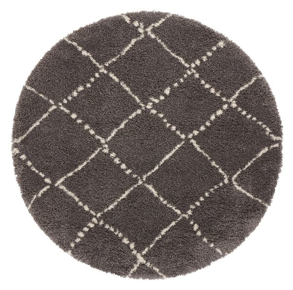 Sivý koberec Mint Rugs Hash, ⌀ 160 cm