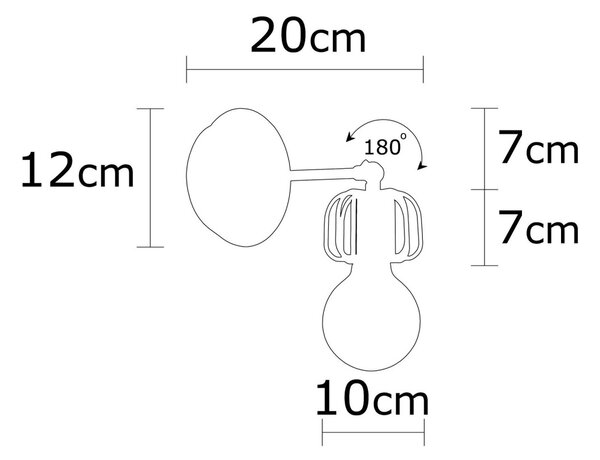 Opviq Nástenná lampa Demre čierna