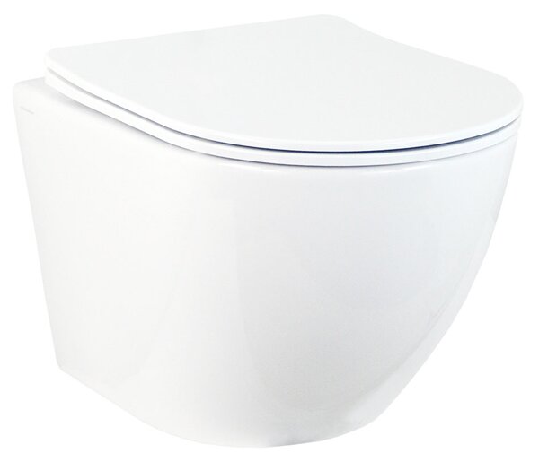Hydroland Závesná WC misa so SoftClose sedadlom Karat, biela