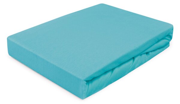 DETSKÉ JERSEY PRESTIERADLO 010 80X160 CM TYRKYSOVÉ