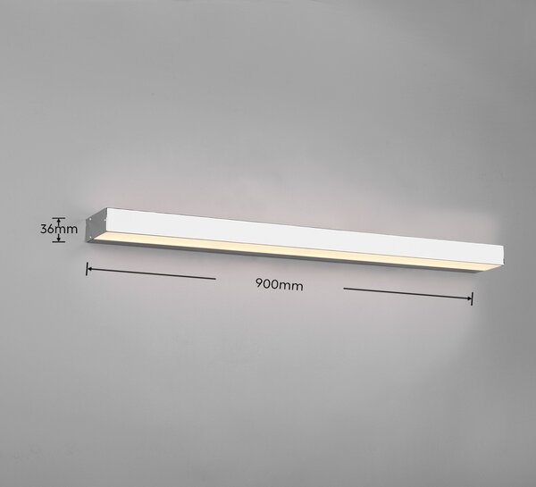 Trio 283919006 LED nástenné svietidlo Rocco 1x13W | 1400lm | 3000K | IP44 - chróm