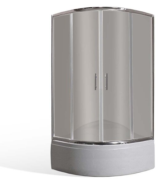 Roltechnik Outlet Štvrťkruhový sprchovací kút MODANZA - bez vaničky ROTH-Variant: rozmery: 80x80 cm - (MODANZA/800 - 4520011), ROTH-Profily: profily: brillant, výplň: Rauch