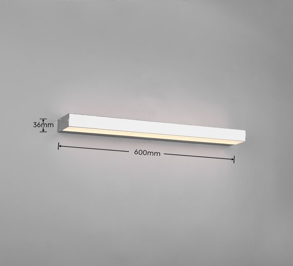 Trio 283916006 LED nástenné svietidlo Rocco 1x8W | 800lm | 3000K | IP44 - chróm