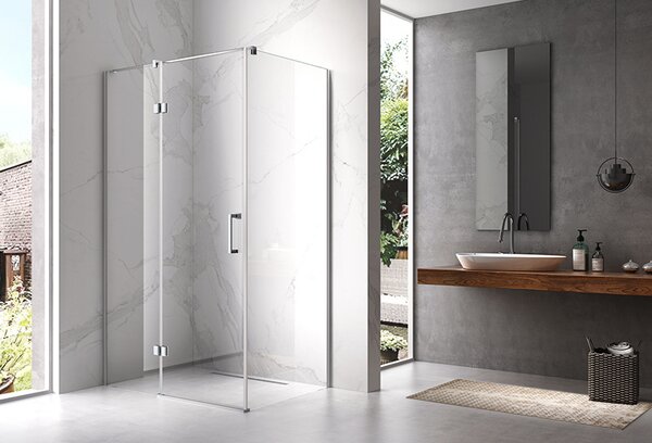 BPS-koupelny Obdĺžnikový sprchovací kút ZES KZ03D 120x100 chróm/transparent - bez vaničky