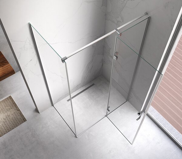 BPS-koupelny Obdĺžnikový sprchovací kút ZES KZ03D 120x100 chróm/transparent - bez vaničky