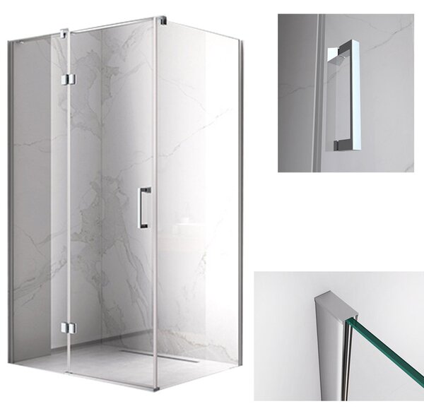 BPS-koupelny Obdĺžnikový sprchovací kút ZES KZ03D 120x100 chróm/transparent - bez vaničky