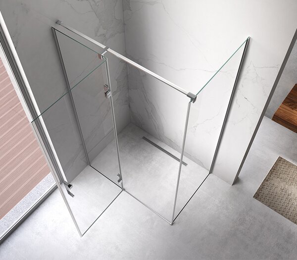 BPS-koupelny Obdĺžnikový sprchovací kút ZES KZ03D 120x100 chróm/transparent - bez vaničky